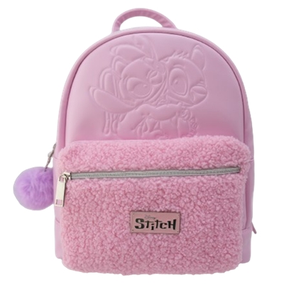 NOMADICT GAMING BAG TEDDY PINK STITCH METAL LOGO