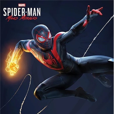 SPIDER-MAN MILES MORALES TOILE ELECTRIC FIST SWING 40 X 40 CM