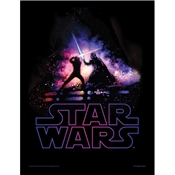 STAR WARS TOILE ENCADREE BATTAILLE 30X40CM