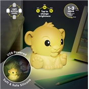 SIMBA SQUISHYGLO LAMPE EN SILICONE AVEC BATTERIE RECHARGEABLE