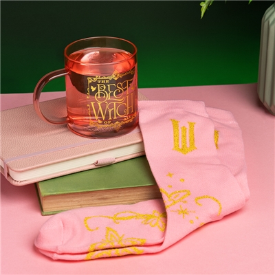 WICKED MUG VERRE ET CHAUSSETTES ELPHABA