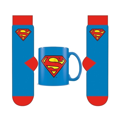 SUPERMAN MUG ET CHAUSETTE LOGO