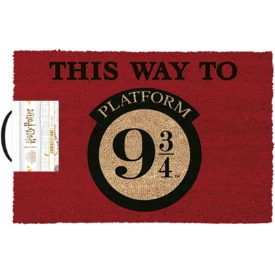 HARRY POTTER DOORMAT THIS WAY TO PLATFORM 9 3/4