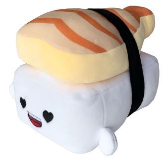 PELUCHE THEME SUSHI 20CM CREVETTE