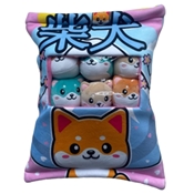 TOKYO BAG CONTENANT 6 MINI PELUCHES SHIBA INU