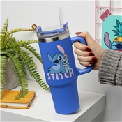 STITCH BLUE TUMBLER ISOTHERME 900ML ET PAILLE