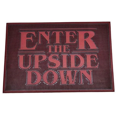 STRANGER THINGS ENTER THE UPSIDE DOWN RUBBER DOORMAT