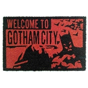 BATMAN DOORMAT RED - WELCOME TO GOTHAM