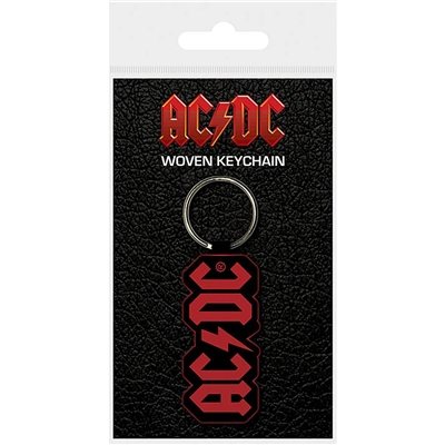 AC/DC  PORTE CLE TISSE LOGO