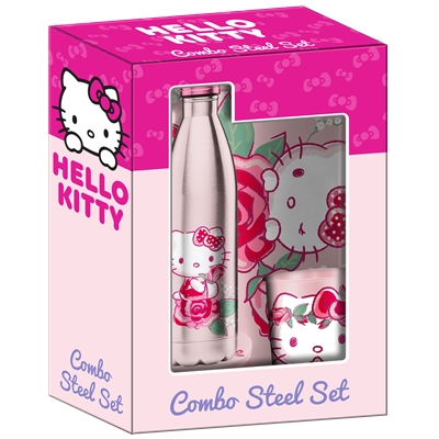 COMBO STEEL HELLO KITTY PINK