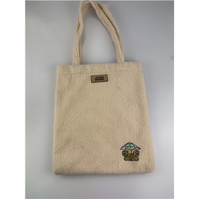 TEDDY SHOPPING BAG STAR WARS GROGU
