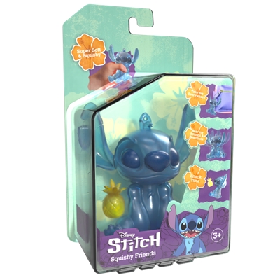 PORTE CLE TRANSLUSCIDE STITCH ASST - PRESENTOIR DE 6 PCS