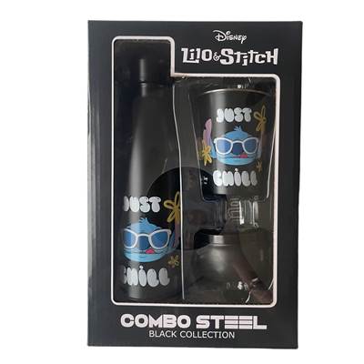 DISNEY COMBO STEEL LILO & STITCH BLACK EDITION JUST CHILL