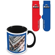 THE BEATLES MUG ET CHAUSETTE RED AND BLUE