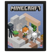 MINECRAFT SWITCHING TERRAIN 3D LENTICULAR POSTER