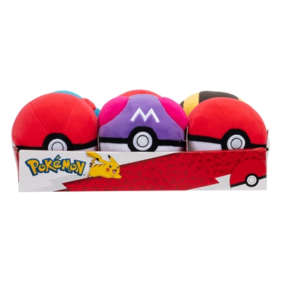 PELUCHE POKEMON 12CM POKE BALL ASSORTIMENT 6