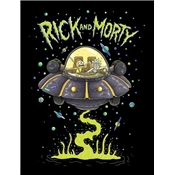 RICK AND MORTY TOILE ENCADREE UFO 30 X 40CM