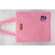 NOMADICT TEDDY SHOPPING BAG STITCH ANGEL PINK