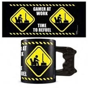 GAMER AT WORK MUG 3D TIME TO REFUEL