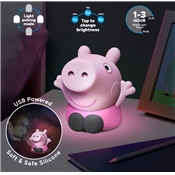 PEPPA PIG LAMPE EN SILICONE AVEC BATTERIE RECHARGEABLE