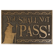 THE LORD OF THE RINGS YOU SHALL NOT PASS RUBBER DOORMAT