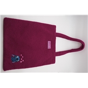 NOMADICT TEDDY SHOPPING BAG STITCH LOVE FUSHIA