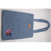 NOMADICT TEDDY SHOPPING BAG STITCH ANGEL BLUE