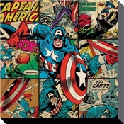 MARVEL COMICS TOILE CAPTAIN AMERICA 40 X 40 CM 