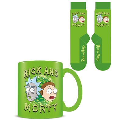 RICK AND MORTY MUG ET CHAUSETTE RICK AND MORTY