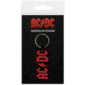 AC/DC  PORTE CLE TISSE LOGO