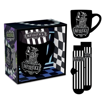 BEETLEJUICE MUG ET CHAUSETTE