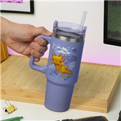 MINECRAFT PURPLE TUMBLER ISOTHERME 900ML ET PAILLE