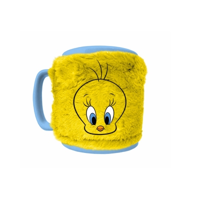 LOONEY TUNES  FUZZY MUG TWEETY PIE