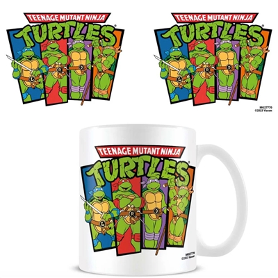 TORTUES NINJA MUG 4 PERSONNAGES 