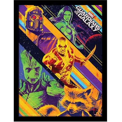 GUARDIANS OF THE GALAXY TOILE ENCADREE PERSONNAGES 30X40CM