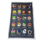 HOMADICT PLAID SHERPA 100X150 CM SUPER MARIO CHARACTERS