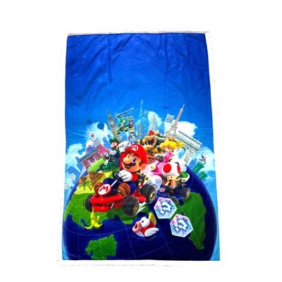 HOMADICT PLAID SHERPA 100X150 CM MARIO KART CIRCUIT