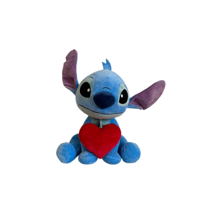 DISNEY PELUCHE STITCH COEUR 50CM