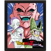 DRAGON BALL Z CADRE 3D LENTICULAIRE PROTECTORS AND DESTROYERS