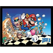 SUPER MARIO BROS. 3 TOILE ENCADREE ART 30 X 40CM