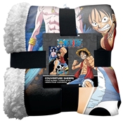 HOMADICT PLAID SHERPA 100X150 CM ONE PIECE LUFFY & ENER ATTACK