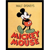 MICKEY MOUSE TOILE ENCADREE MICKEY 30 X 40 CM