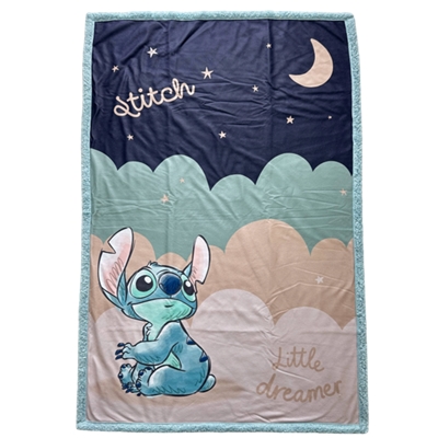 HOMADICT PLAID SHERPA 100X150 CM STITCH LITTLE DREAMER