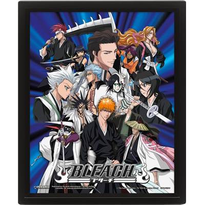 BLEACH CADRE 3D LENTICULAIRE HEROES AND VILLAINS