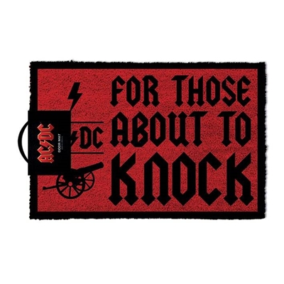 AC/DC DOORMAT FOR THOSE ABOUT TO KNOCK