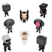 SKIBIDI TOILET - FIGURINE MYSTERE A COLLECTIONNER 8CM SERIE 1