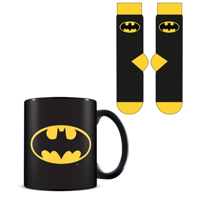 BATMAN MUG ET CHAUSETTE LOGO