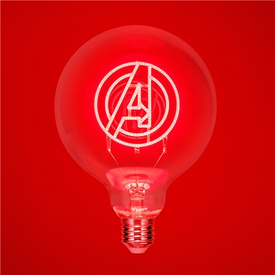 MARVEL AVENGERS AMPOULE DECORATIVE LED A FILAMENT NEON BULB culot E27