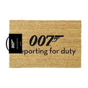 JAMES BOND RUBBER DOORMAT REPORTING FOR DUTY