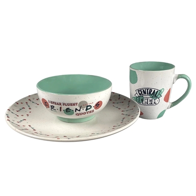 FRIENDS (SIMPLY FRIENDS) 3PC TABLEWARE SET